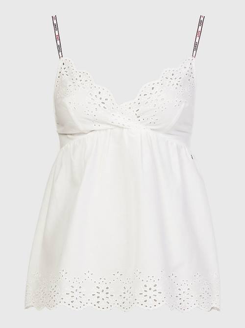 Tommy Hilfiger Eyelet Lace Cami Ženske Pižama Bela | TH507OWX