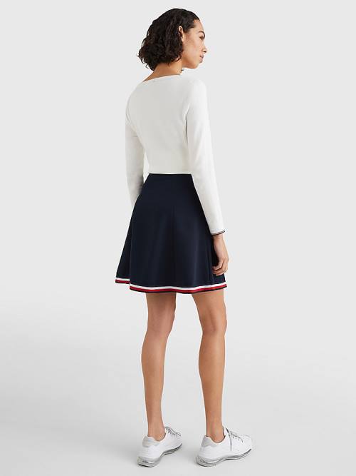 Tommy Hilfiger Fit And Flare Ženske Krilo Modra | TH459DRO