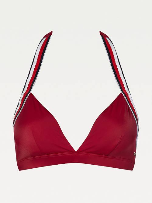 Tommy Hilfiger Fixed Triangle Bikini Top Ženske Kopalke Roza | TH673SGD