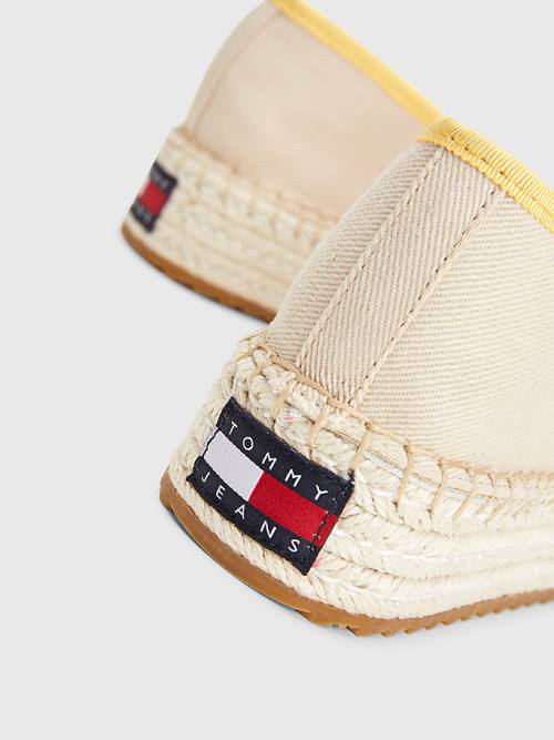 Tommy Hilfiger Flatform Espadrilles Ženske Loafers Bež | TH860QMD