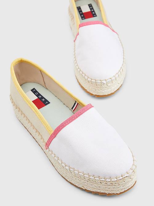 Tommy Hilfiger Flatform Espadrilles Ženske Loafers Bež | TH860QMD