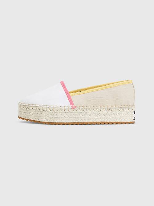 Tommy Hilfiger Flatform Espadrilles Ženske Loafers Bež | TH860QMD