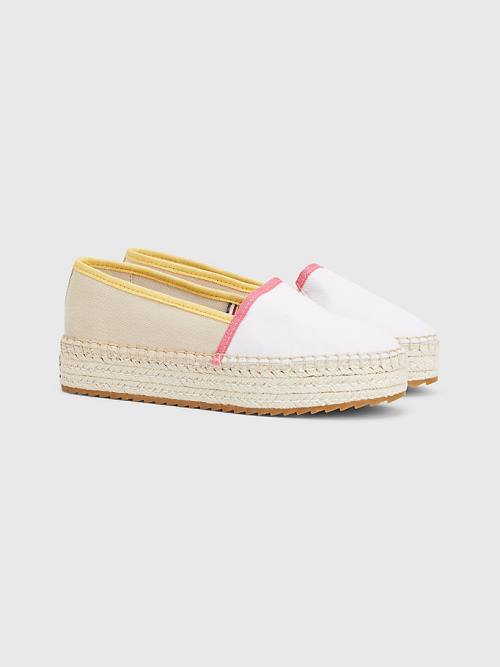 Tommy Hilfiger Flatform Espadrilles Ženske Loafers Bež | TH860QMD