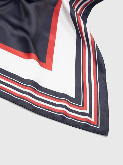 Tommy Hilfiger Fresh Signature Satin Ženske Šal Modra | TH587DVN