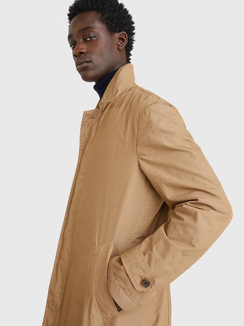 Tommy Hilfiger Garment Dyed Packable Trench Coat Moški Jakne Kaki | TH381OYG