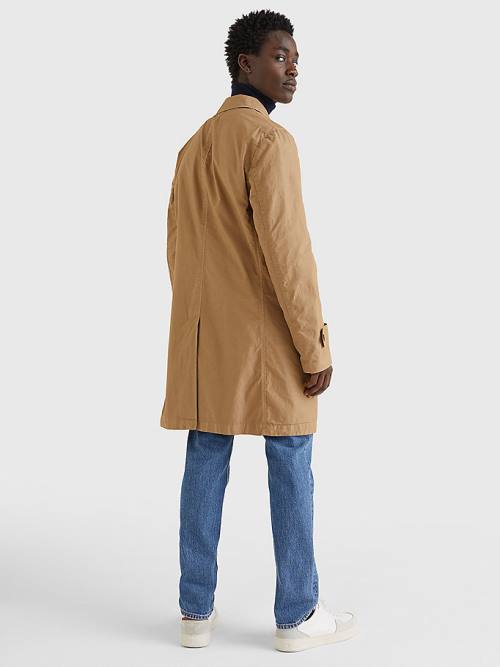 Tommy Hilfiger Garment Dyed Packable Trench Coat Moški Jakne Kaki | TH381OYG