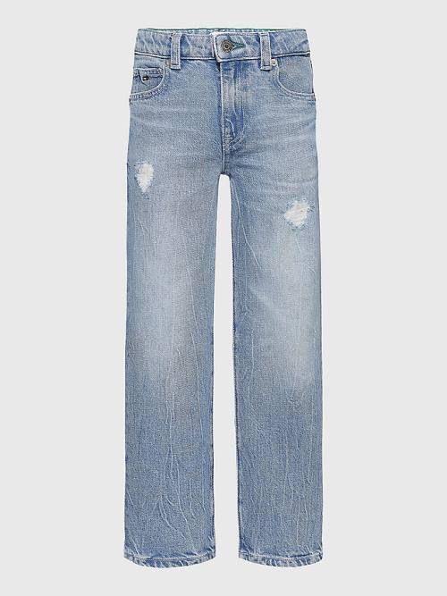 Tommy Hilfiger Girlfriend Faded Distressed Dekleta Kavbojke Denim | TH491PBO