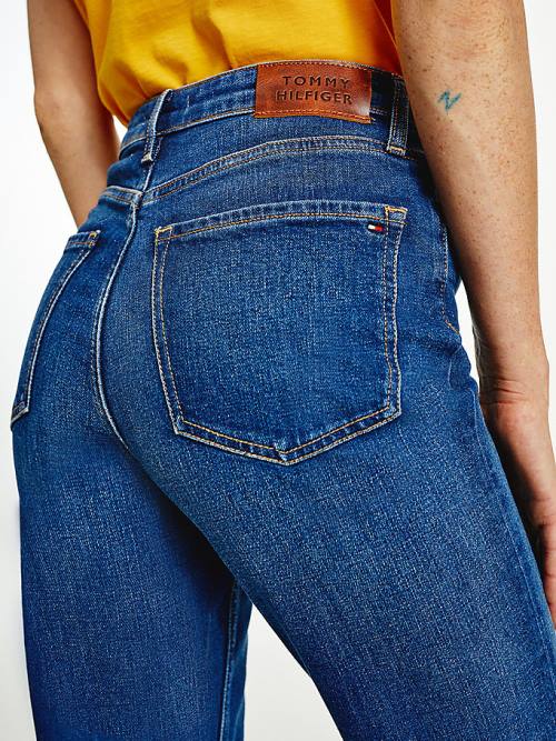 Tommy Hilfiger Gramercy High Rise Tapered Mom Ženske Kavbojke Denim | TH982OZS