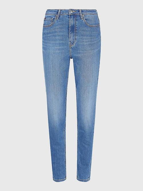 Tommy Hilfiger Gramercy Mom High Rise Tapered Ženske Kavbojke Denim | TH793ECN