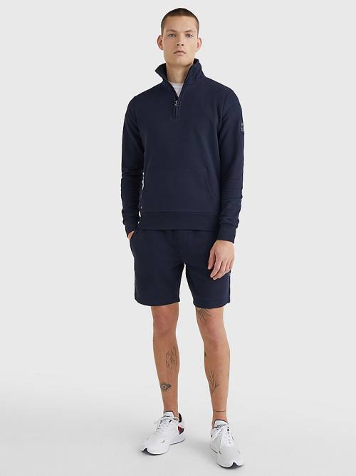 Tommy Hilfiger Half-Zip Moški Pulover Modra | TH148DWV