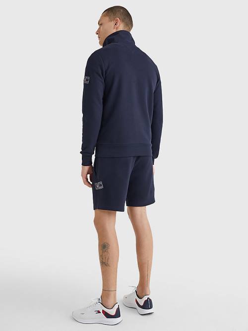 Tommy Hilfiger Half-Zip Moški Pulover Modra | TH148DWV