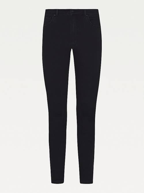 Tommy Hilfiger Harlem High Rise Skinny TH Flex Black Ženske Kavbojke Denim | TH847ONC