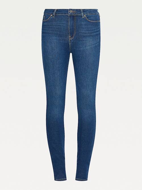 Tommy Hilfiger Harlem High Rise Super Skinny TH Flex Ženske Kavbojke Denim | TH168GOU