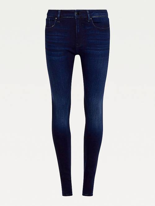 Tommy Hilfiger Harlem High Rise Super Skinny Seamless Ženske Kavbojke Denim | TH496WVR