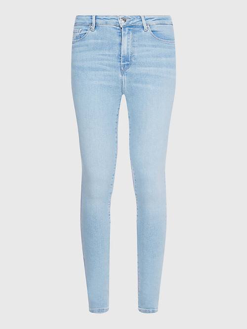 Tommy Hilfiger Harlem High Rise Super Skinny Ženske Kavbojke Denim | TH756LZR