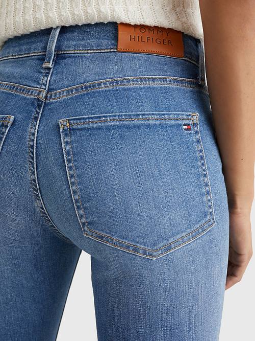 Tommy Hilfiger Harlem High Rise Super Skinny TH Flex Ženske Kavbojke Denim | TH917GAM