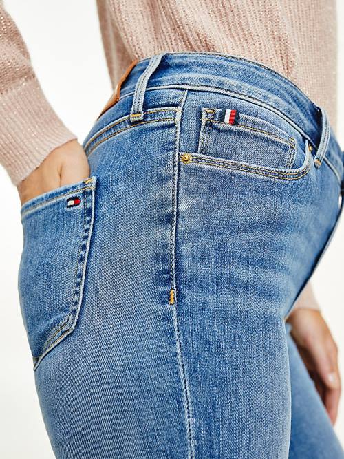 Tommy Hilfiger Harlem High Rise Super Skinny TH Flex Ženske Kavbojke Denim | TH954QYE