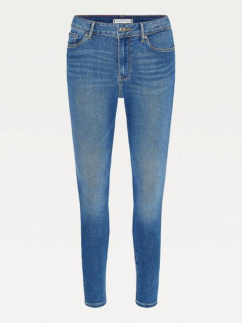 Tommy Hilfiger Harlem High Rise Super Skinny TH Flex Ženske Kavbojke Denim | TH954QYE