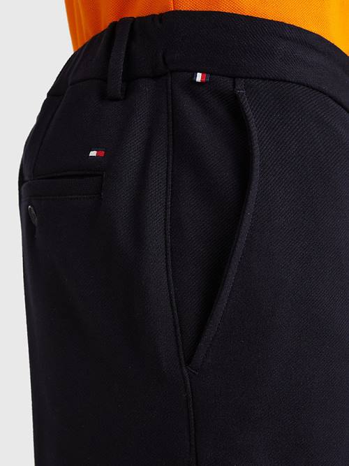 Tommy Hilfiger Harlem Relaxed Fit Jersey Chino Moški Kratke Hlače Modra | TH032XBV