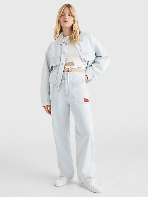 Tommy Hilfiger Harper High Rise Straight Faded Ženske Kavbojke Denim | TH807AOQ