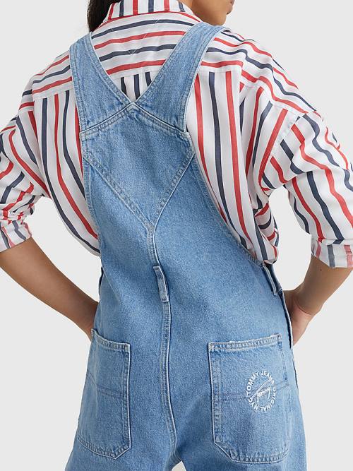 Tommy Hilfiger Hemp Denim Dungarees Ženske Kavbojke Denim | TH256YUX