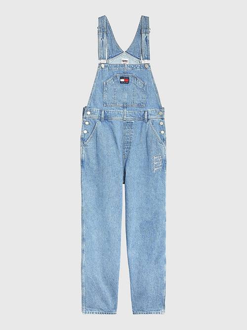 Tommy Hilfiger Hemp Denim Dungarees Ženske Kavbojke Denim | TH256YUX