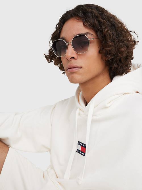 Tommy Hilfiger Hexagonal Lens Ženske Sončna Očala Siva | TH659ARG