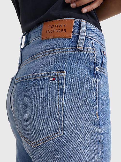 Tommy Hilfiger High Rise Slim Faded Ženske Kavbojke Denim | TH431CGA