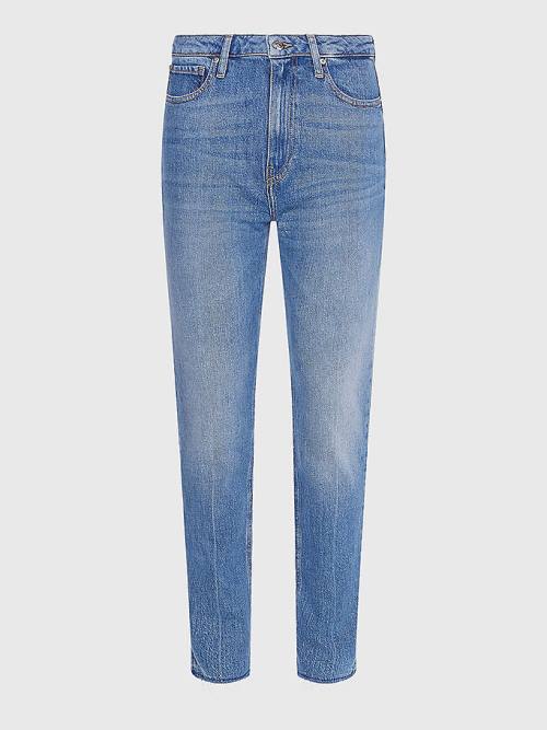 Tommy Hilfiger High Rise Slim Faded Ženske Kavbojke Denim | TH431CGA