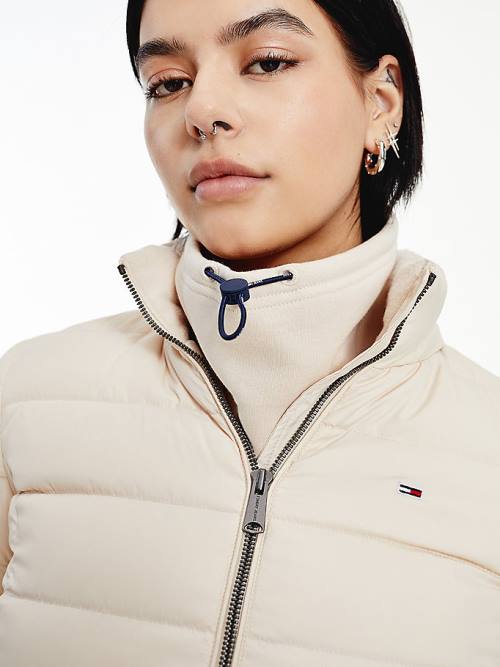 Tommy Hilfiger Hooded Down Ženske Jakne Bež | TH045RKP