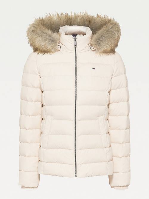 Tommy Hilfiger Hooded Down Ženske Jakne Bež | TH045RKP