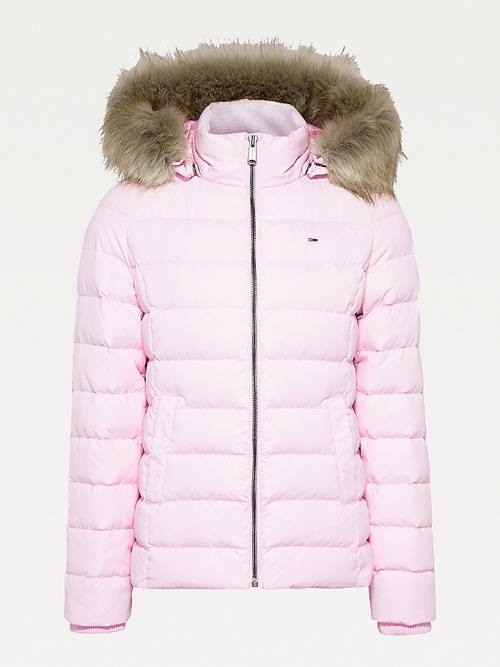 Tommy Hilfiger Hooded Down Ženske Jakne Roza | TH685WFG