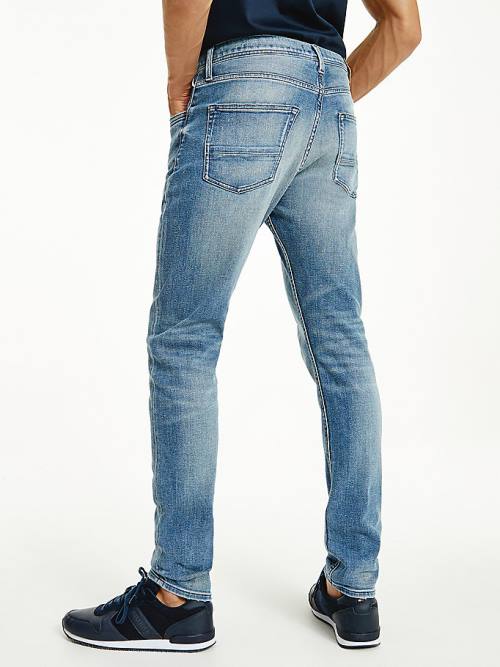 Tommy Hilfiger Houston Tapered Faded Moški Kavbojke Denim | TH821BYN