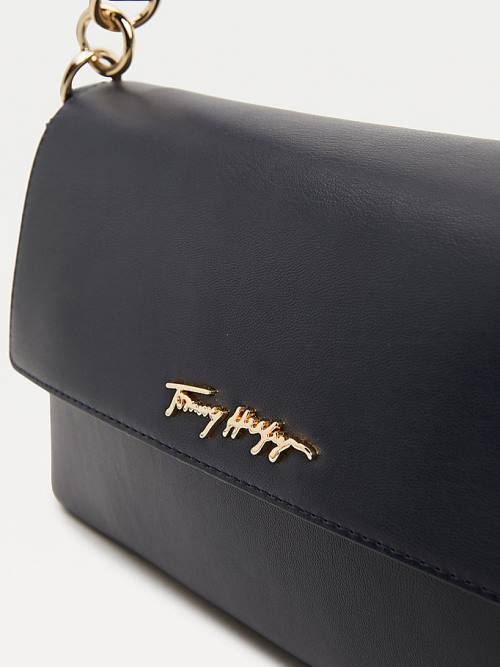 Tommy Hilfiger Iconic Shoulder Ženske Torbice Modra | TH752BGK