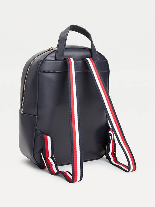 Tommy Hilfiger Iconic Signature Backpack Ženske Torbice Modra | TH702MKP