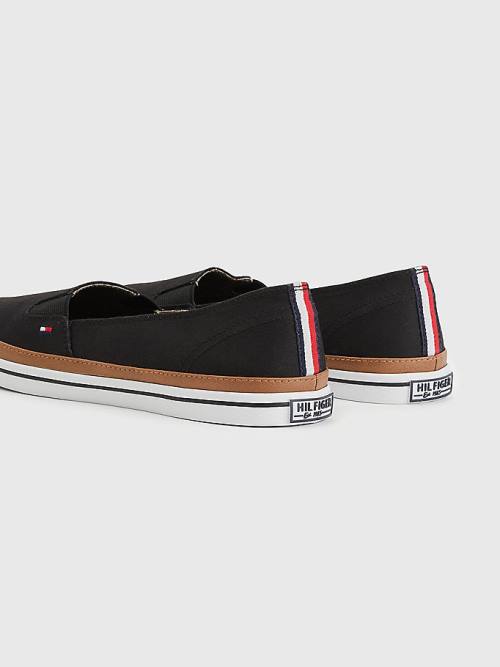 Tommy Hilfiger Iconic Slip-On Ženske Superge Črna | TH480IMT