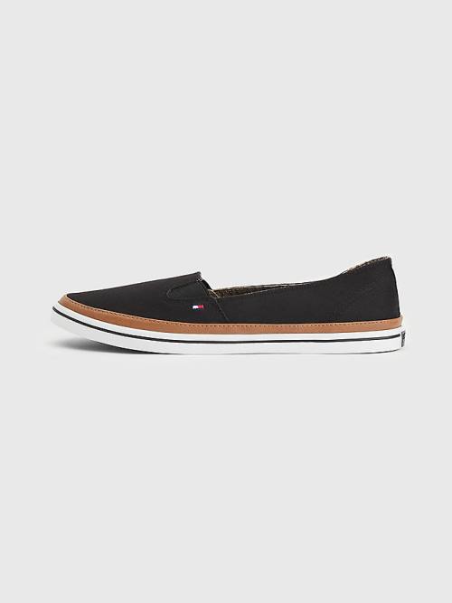 Tommy Hilfiger Iconic Slip-On Ženske Superge Črna | TH480IMT