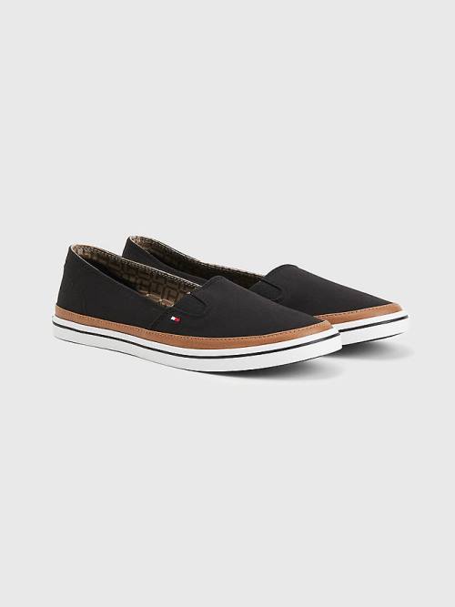 Tommy Hilfiger Iconic Slip-On Ženske Superge Črna | TH480IMT