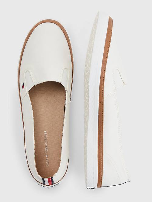 Tommy Hilfiger Iconic Slip-On Ženske Superge Bela | TH765GND