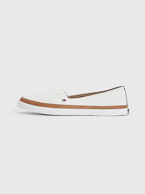 Tommy Hilfiger Iconic Slip-On Ženske Superge Bela | TH765GND