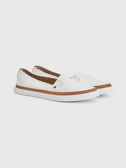 Tommy Hilfiger Iconic Slip-On Ženske Superge Bela | TH765GND