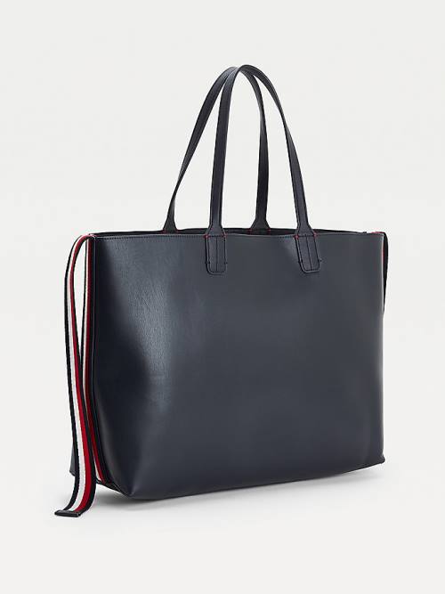 Tommy Hilfiger Iconic Tote Ženske Torbice Modra | TH379PJZ