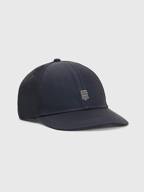 Tommy Hilfiger Interlock Plaque Cap Ženske Kapa Modra | TH614VIS