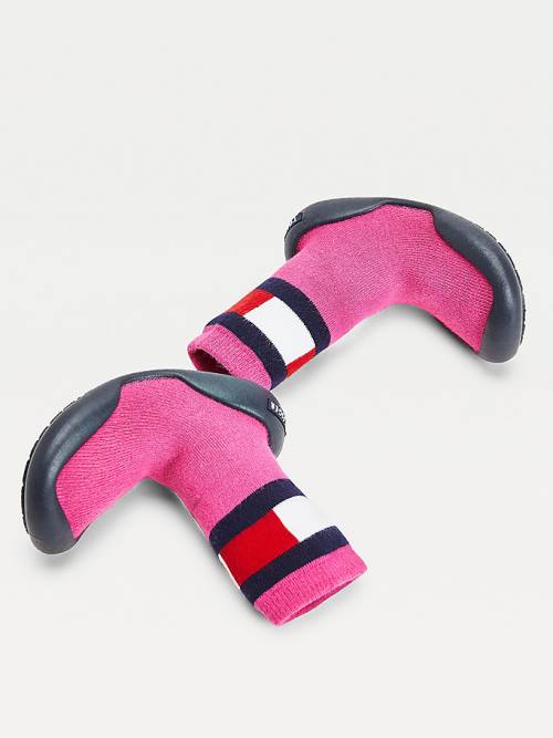 Tommy Hilfiger Knitted Slipper Dekleta Škornji Roza | TH936PSZ