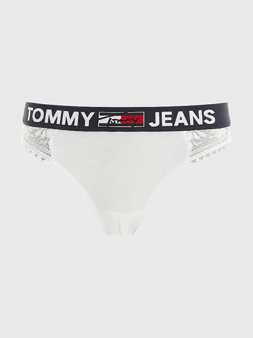 Tommy Hilfiger Lace Briefs Ženske Spodnje Perilo Bela | TH134SLY