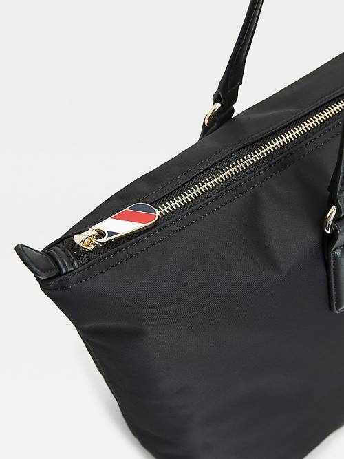 Tommy Hilfiger Large Recycled Tote Ženske Torbice Črna | TH321TIG