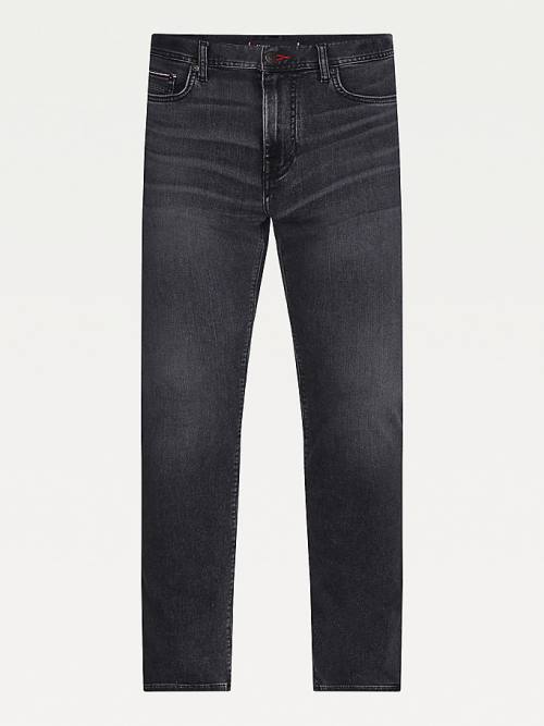 Tommy Hilfiger Layton Extra Slim Faded Black Moški Kavbojke Denim | TH076RHD