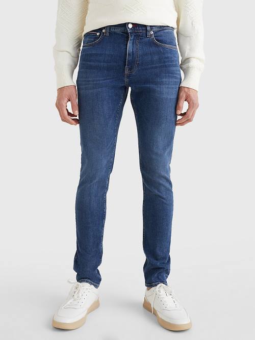 Tommy Hilfiger Layton Extra Slim Faded Moški Kavbojke Denim | TH569YWX