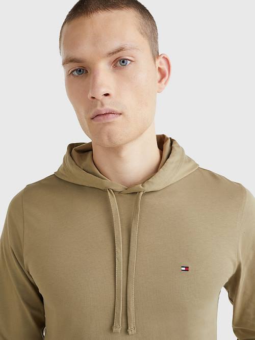 Tommy Hilfiger Lightweight Moški Pulover s kapuco Rjav | TH134RCO