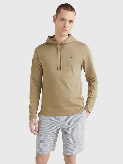 Tommy Hilfiger Lightweight Moški Pulover s kapuco Rjav | TH134RCO